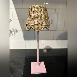 Bundle 2 Maison Maison Cordless Wicker Lamp Shade Covers Small & Micro New